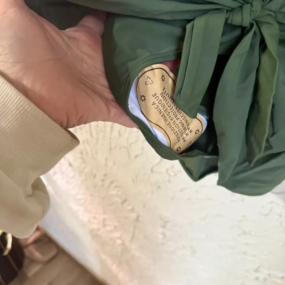 Chic Olive Green One-Piece Swimsuit - Picture 5 of 8